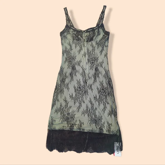Cider | Dresses | Olive Green Lace Cami Dress | Poshmark